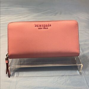 Kate Spade Blush Pink Zip-Around Wallet